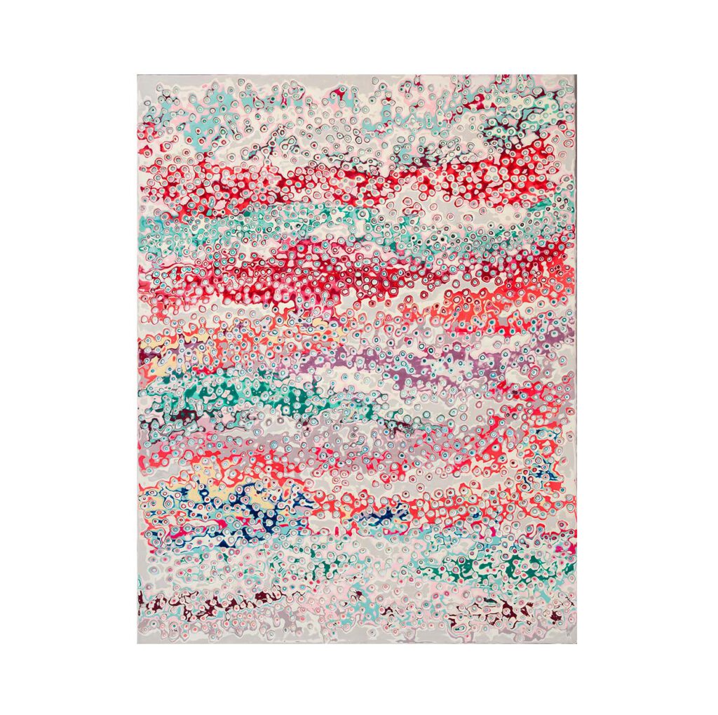 Kerstin Vegelahn - Message from Paradise, 2024, Encaustic Wax, Colour Pigment, in wooden frame, 130 x100 cm