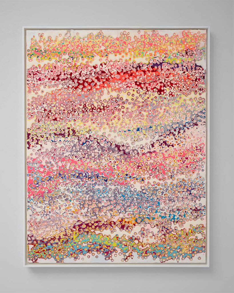 Kerstin Vegelahn - Infinite Horizons, 2023, Encaustic Wax, Colour Pigment, in wooden frame, 130 x100 cm
